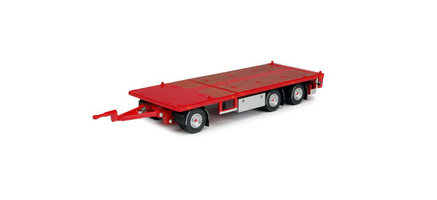Flat bed trailer, red